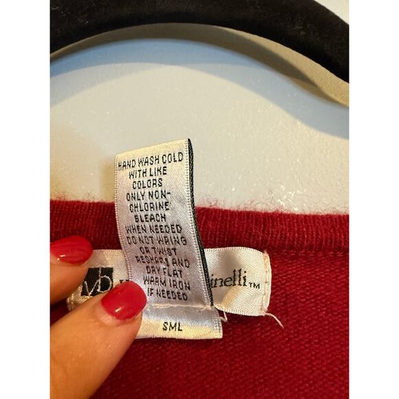Valerie Bertinelli Red Angora Blend Sweater - Picture 4 of 4